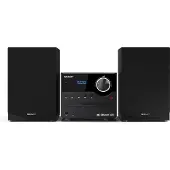 Sharp XL-B517D - Mikrosystem - 2 x 7.5 Watt - sort