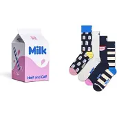Happy socks Milk Carton Gift Set Crewsokker 4 Par