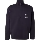 Armani Exchange Sweatshirt marin / hvid