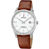 Festina Herreur F20512-2 Hvid/Læder Ø39 mm