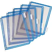 Tarifold Lommer PVC A4 10st Blå