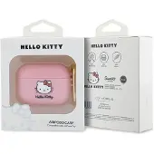 Hello Kitty silikone 3D Kitty Head-etui til AirPods Pro - pink
