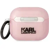 Karl Lagerfeld KLA3HNCHTCP Airpods 3 cover pink/pink Ikonik Choupette