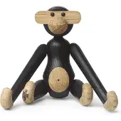 Kay bojesen Træfigur - Abe - 10 cm - Mini - Mørk Bejdset Eg - - OneSize - Dekoration