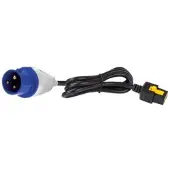 APC - Strømkabel - IEC 60309 16A (han) til IEC 60320 C19 - 16 A - 3 m - haspet - sort - for P/N: SMT2200I-AR, SMT2200R2I-AR, SMT3000I-AR, SMT3000R2I-AR, SRT1500XLI, SRT2200XLI-KR