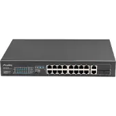 Lanberg unmanaged switch 16x 100Mb PoE+/2x Combo Rack 19" Gigabit Ethernet 150W
