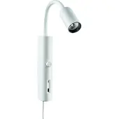 SG ARMATUREN Tube Wall Hvid USB 360lm 3000K Ra 98 Integreret lysdæmper
