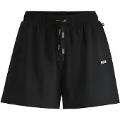 BOSS Pyjamasbukser sort / hvid