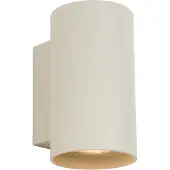QAZQA Moderne væglampe beige GU10 50 mm rund 2-lys - Sandy