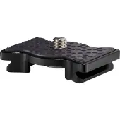 Joby JB01570-0WW, Monteringsplade, Sort, Aluminium, Rustfrit stål, Termoplastisk elastomer (TPE), 3 kg, 1/4-20, 44 mm