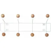 Goodhome tøjstativ til væg SATURNUS, træknopper, 34 cm