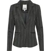 Ichi Blazer 'IH RUTI' mørkegrå / hvid