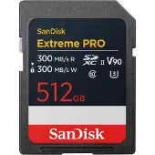 SanDisk Extreme Pro SDXC 512GB UHS-II V90 R300MB/s W300MB/s SDSDXDM-512G-GN4IN