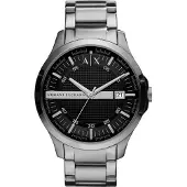 Armani Exchange Analogt ur sort / sølv