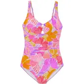 Sunseeker Badedragt aqua / gul / blomme / pink