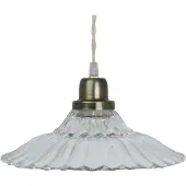 Strömshaga Loftslampe Gunilla Wide Klar/Antik Messing