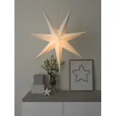 Konstsmide Papirstjerne hvid 78cm