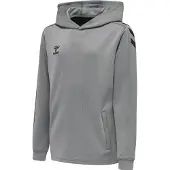 Hummel Hættetrøje Core XK Poly - Grå/Sort Børn, størrelse 152 cm