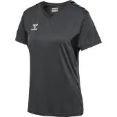 Hummel Funktionsbluse 'Authentic' antracit / sort / hvid