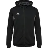Hummel Sportssweatjakke 'Authentic' grå / sort / hvid