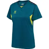 Hummel Funktionsbluse 'AUTHENTIC' gul / grå / petroleum / sort