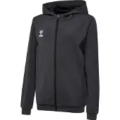 Hummel Sportssweatjakke 'Authentic Pl' mørkegrå / hvid