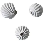 Cooee Design The Genesis Shells skulptur 3-pak Limestone