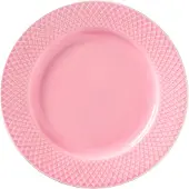 Lyngby Porcelæn Rhombe tallerken lyserød 21 cm