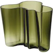 Iittala Alvar Aalto vase mosgrøn 160 mm