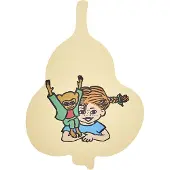 Muurla Pippi Chop & Serve skærebræt 21x30 cm Fruits