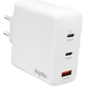 Aqiila Chargebird W120 vægoplader GaN 120W hvid