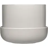 Iittala Nappula krukke med underskål Ø17 cm h13 cm Lysegrå