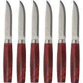 Morakniv Classic Steak Knive 6-pak Rød