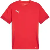 Puma Trænings T-Shirt teamGOAL - Rød/Hvid, størrelse X-Large