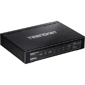 Trendnet TPE TG611 - Switch - 4 x 10/100/1000 (PoE+) + 1 x 10/100/1000 (uplink) + 1 x Gigabit SFP - desktop - PoE+ (65 W) - TAA-kompatibel