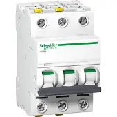 Schneider Electric Afbryder 3P B 10A 6kA AC iC60N-B10-3 A9F03310