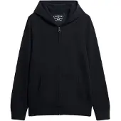 Superdry Superdrytil mænd. M2014170A Essential navy hættetrøje med lynlås Essential navy (L), Casual, Bomuld, Blå