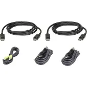 Aten 2L-7D02UDPX5 - Kabelsæt til tastatur / video / mus (KVM) - TAA-kompatibel - for CS1144DP4C, CS1148DP4, CS1148DP4C