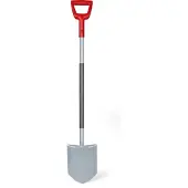 WOLF-Garten ASP-D, Spade, Stål, Rød, Rustfrit stål, D-formet, 123 cm