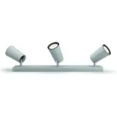 Philips myLiving Paisley lofts-/vægspot x 3, Overflade spotlys, GU10, 3 pære(r ), LED, 220-240 V, Aluminium