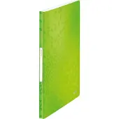 Leitz WOW synsmappe A4 PP med 20 lommer grøn-metallic laminat 3D-prægning (4631-00-54)