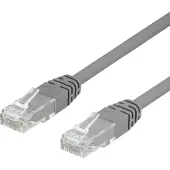Deltaco UTP Cat6 patchkabel 0.5m, grå