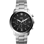 Fossil Herreur FS5384 Sort/Stål Ø44 mm