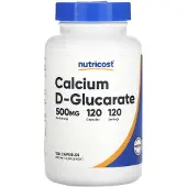 Nutricost , Calcium D-Glucarat, 500 mg, 120 Kapsler