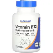 Nutricost , Vitamin B12, 1,000 mcg, 120 Kapsler