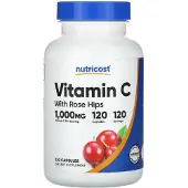 Nutricost , Vitamin C With Rose Hips, 1,000 mg, 120 Capsules