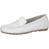 Caprice Moccasin, white, made of Leather without heel, Size 38