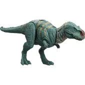Mattel Jurassic World Wild Roar Dinosaur Action Figur Majungasaurus med fortsat massivt chompangreb & brøl lyder posabelt legetøj med digitalt sp