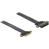 DeLOCK PCI Express x4 to x4 with flexible cable - Udvidelseskort