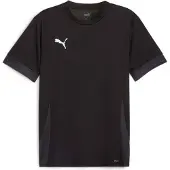 Puma Trænings T-Shirt teamGOAL - Sort/Hvid/Mørk grå, størrelse Small